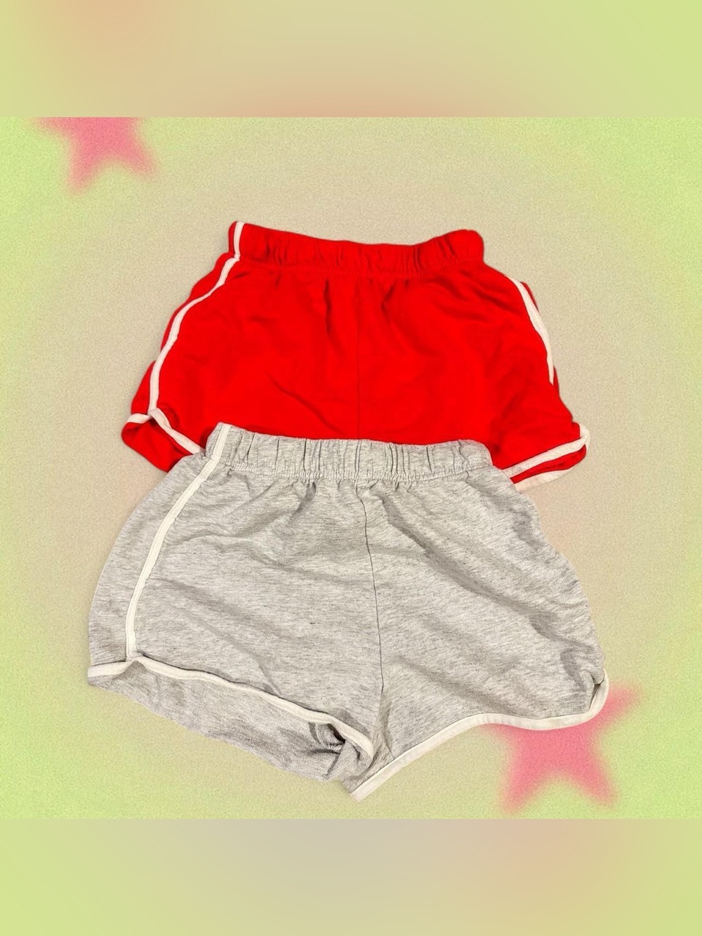 H&M Kids Cotton Sweatshorts Bundle in Red and Grey Size 20Y
